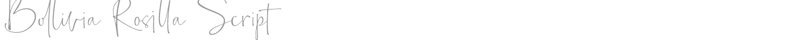 Bollivia Rosilla Script font preview